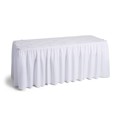 Table Skirt - White 4.1m