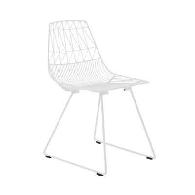 Lucy Chair White Wire Frame