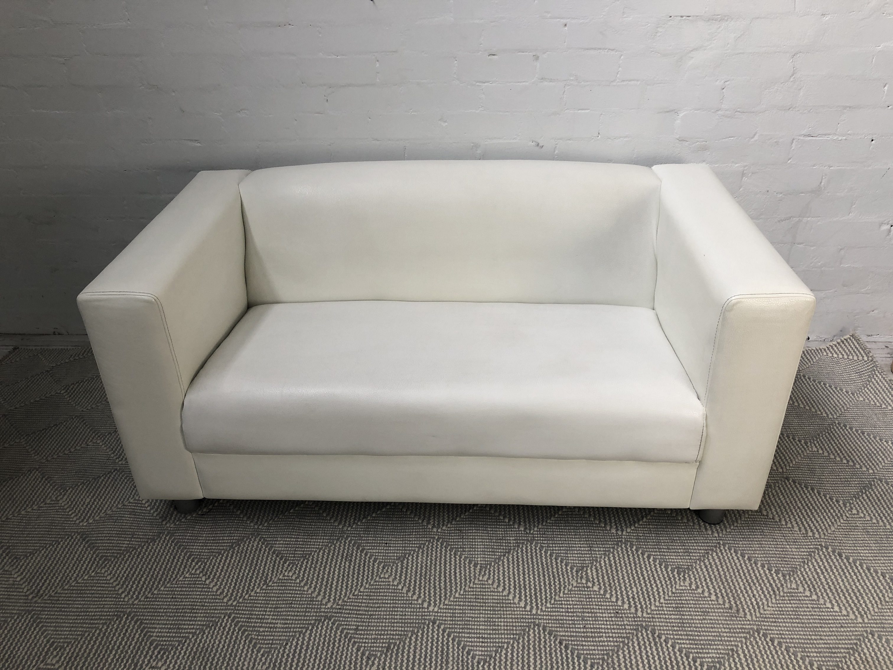 off white 2 seater sofa