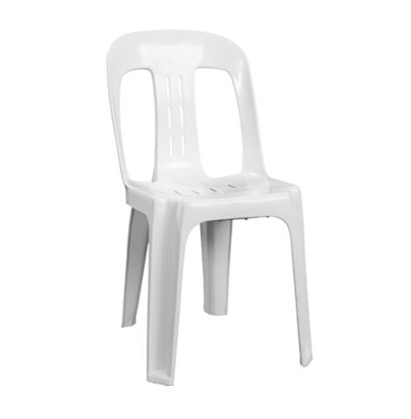 White plastic chair - Basil Bistro Chair