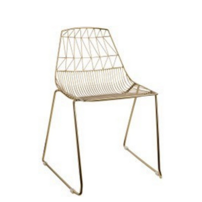 Gold Chair Lucy Wire Chair